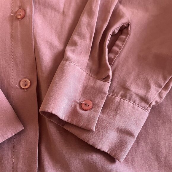 Womens Big Dart Oversized Button Up Dusty Pink Shirt UK 8 EUR 38 DC/H 36 US 6 - Picture 7 of 12